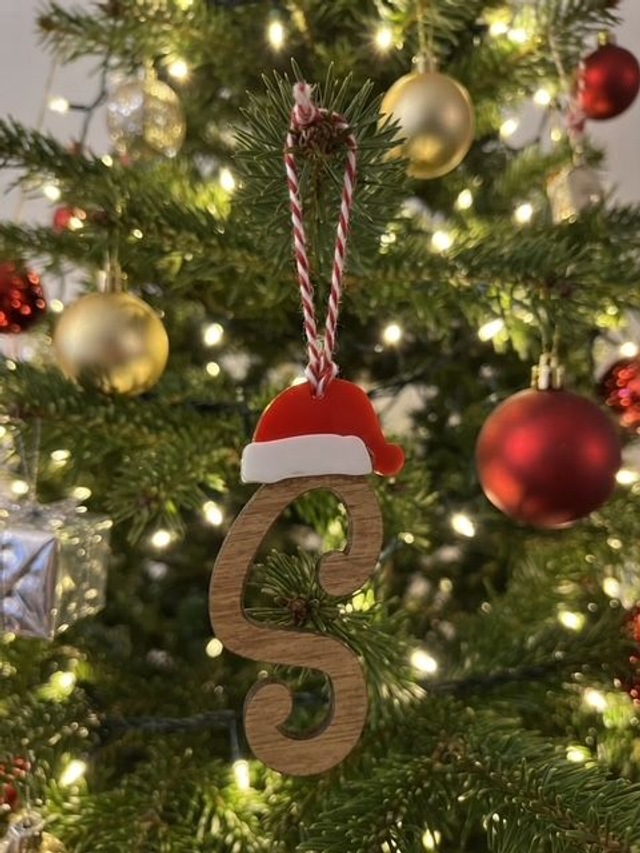 Personalised Wooden Christmas Tree Letter Ornaments