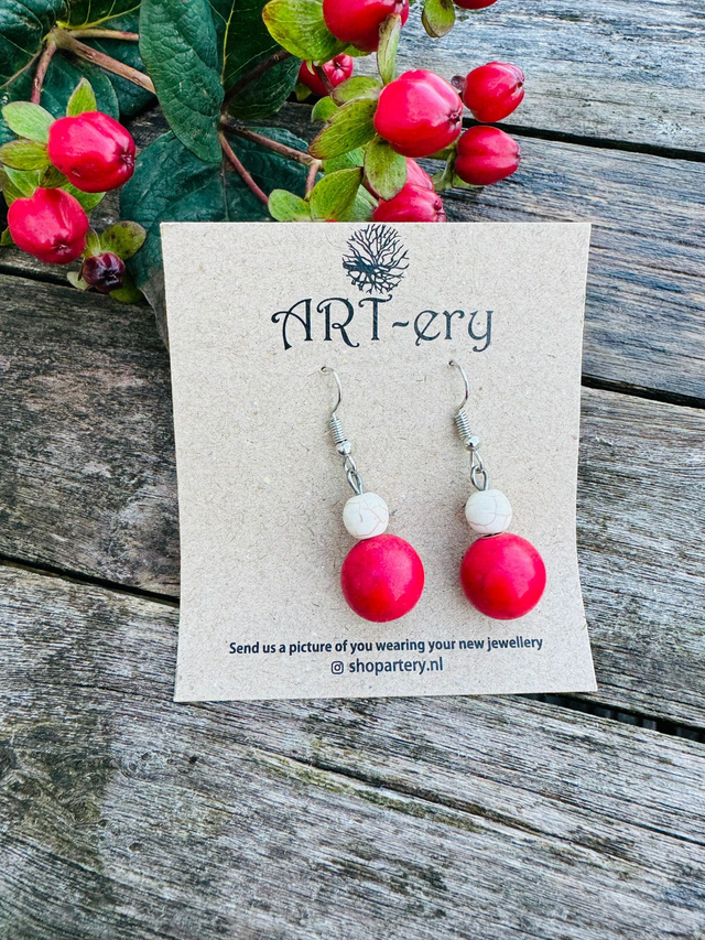 Big bead earrings