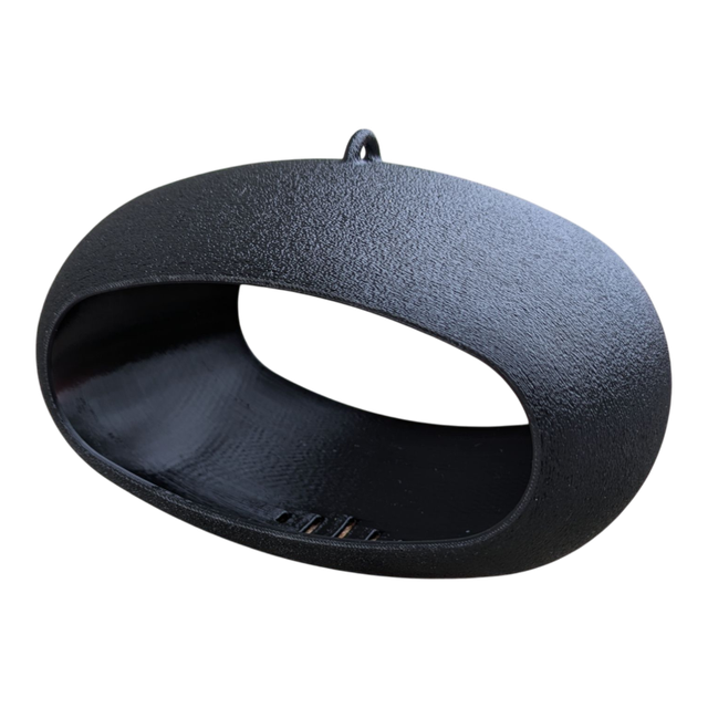 Mangeoire à oiseaux de la nature à suspendre de forme ovale