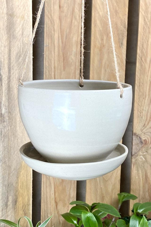 Pot suspendu_Taille L_beige