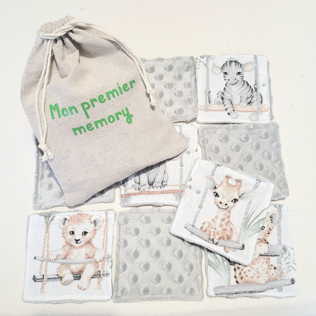 Jeu memory bébé animaux de la savane