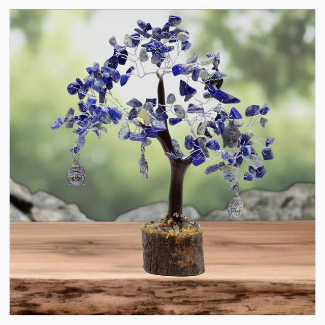 "Lapis lazuli Bouddha" - Arbre du bonheur 160 pcs