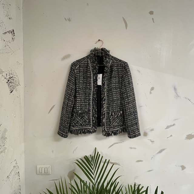 Reeorked tweed jacket