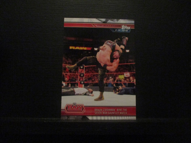 Braun Strowman Wins The Seven-Man Gauntlet Match - Champions Original Trading Card #27