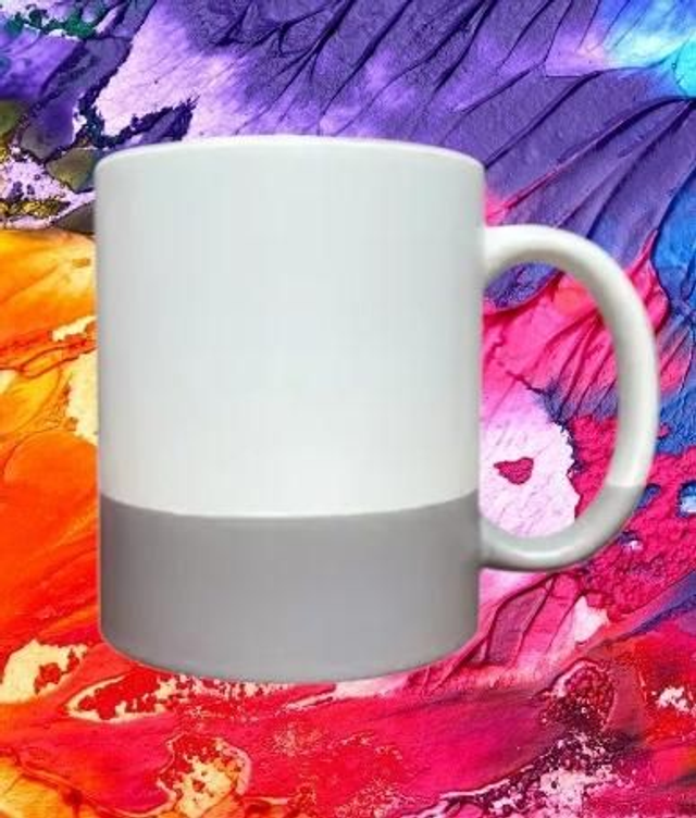 Zweifarbige

Keramik-Make-up-Tasse

