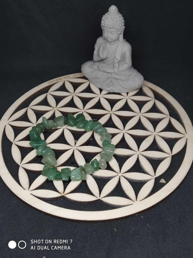 Bracelet aventurine verte chips 