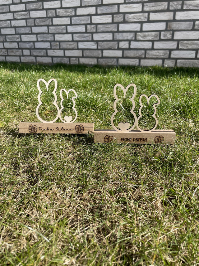 Klötzchenmotiv Ostern mit Gravur