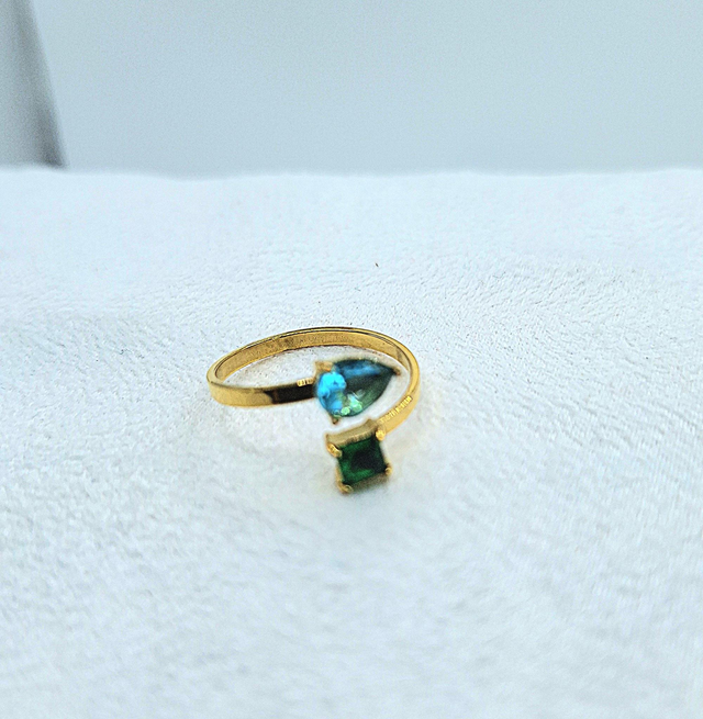 Jade-Bague duo d'éclat