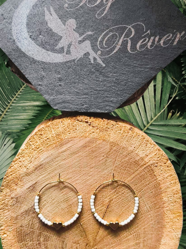 BOUCLES D'OREILLES - CERCLES D'AMOUR