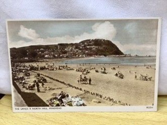 The Sands and North Hill, Minehead, Somerset vintage E.A. Sweetman & Son Ltd. Vintage postcard Our Ref. No R505 £2.50