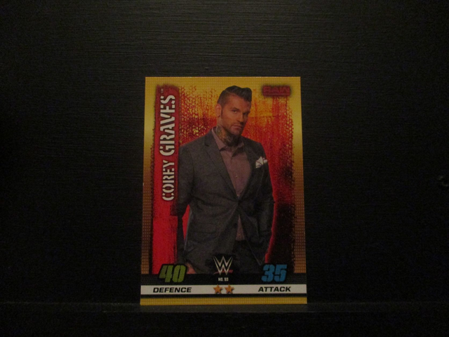 Corey Graves - Raw Slam Attax 10th Edition Original Trading Card #93