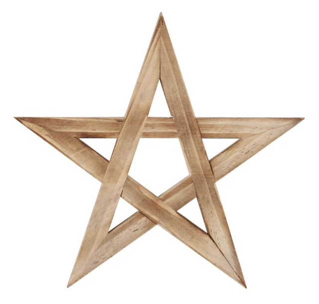 PENTAGRAM TRIVET / WALL PLAQUE. 