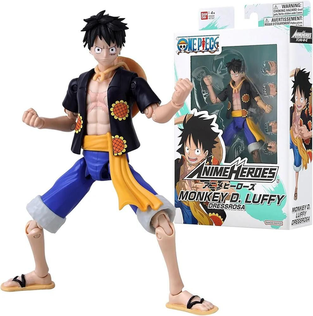 One Piece: Monkey D. Luffy (Dressrosa) Anime Heroes Figure