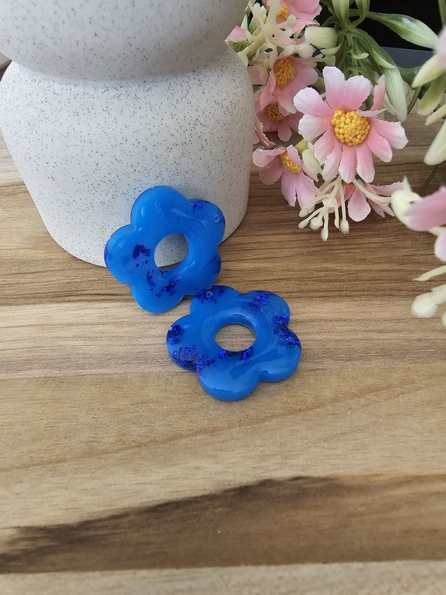 🏵️​FLOWER POP interchangeable Bleu Paillettes bleue🏵️
