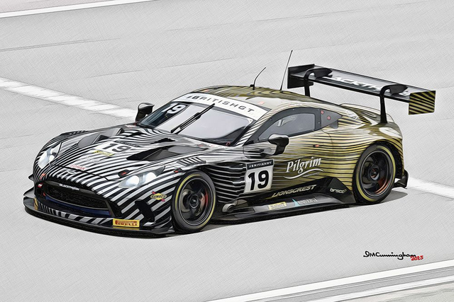 C250509 Aston Martin AMR Vantage GT3EVO British GT 25 Blackthorn #19  AJW 850_5578 Silverstone