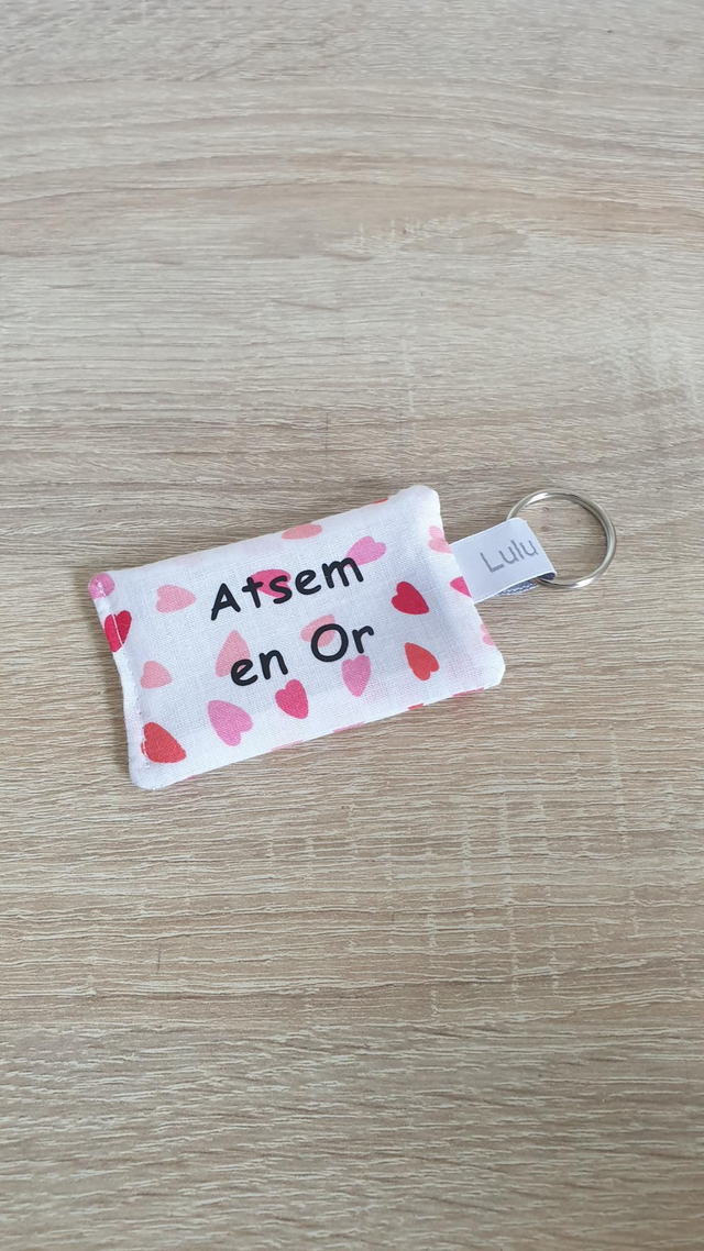 Porte clés Atsem en Or (cœurs 💕)