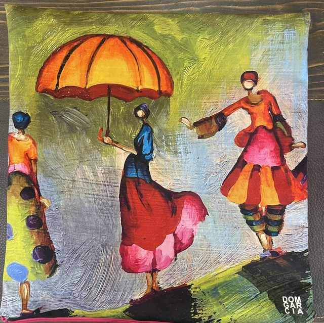 Housse de coussin « pluie »