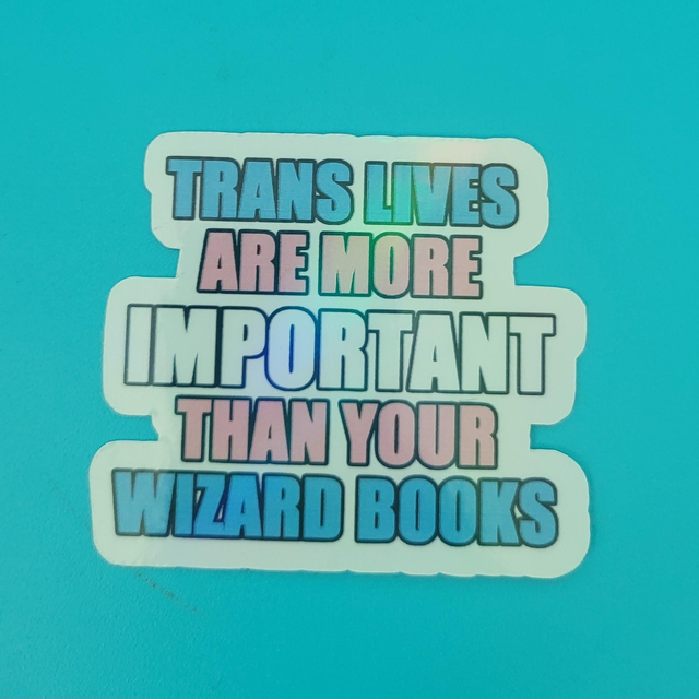Trans Rights Over Nostalgia Sticker