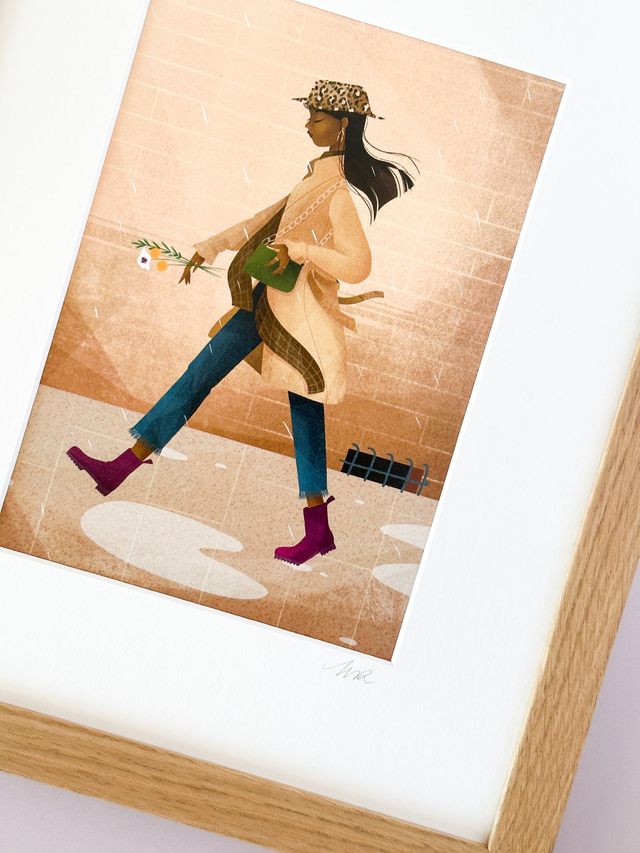 Affiche Passante sous la pluie