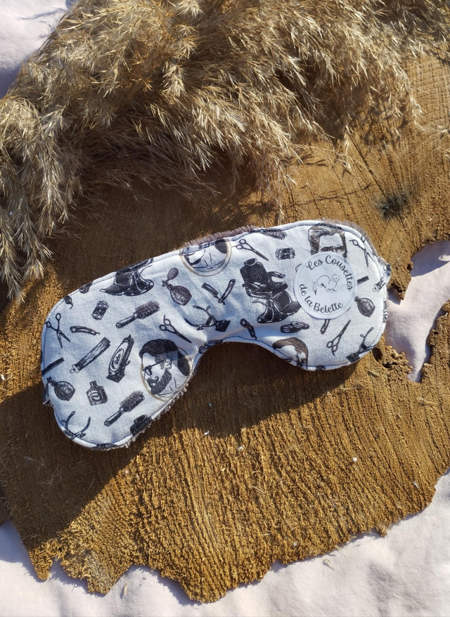 Masque de nuit pour Homme - motif barber shop 