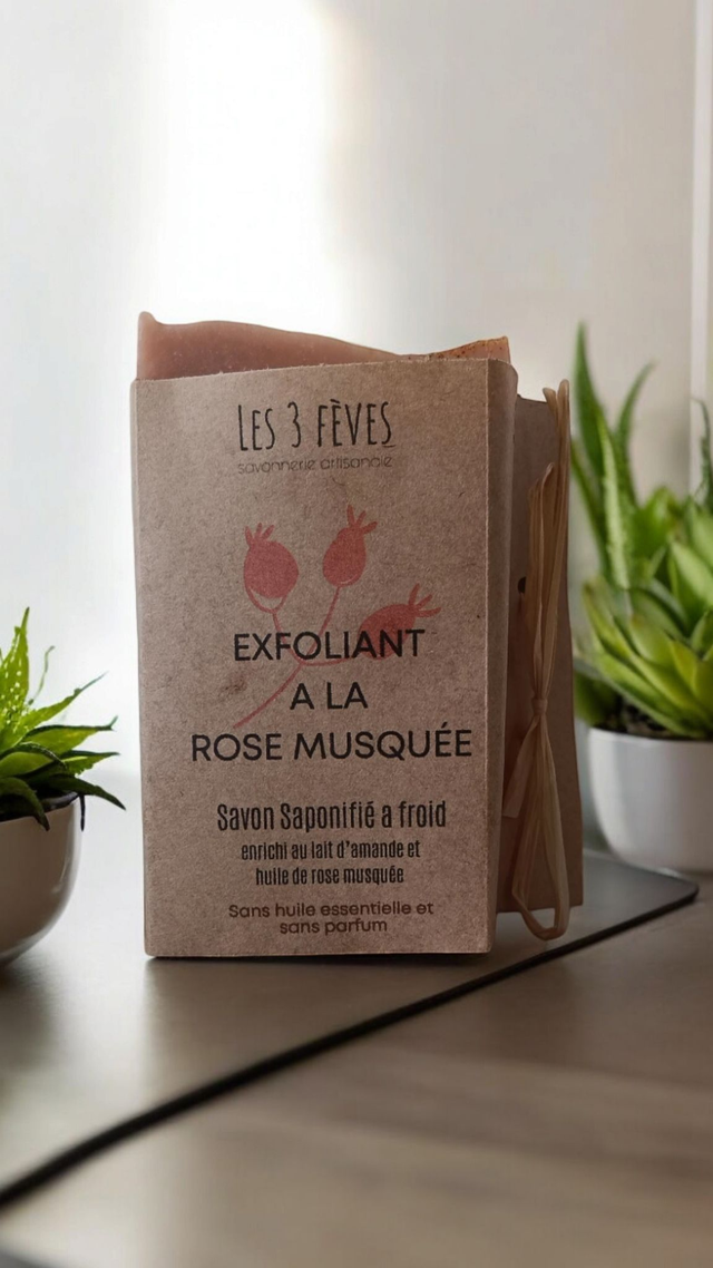 SAVON EXFOLIANT A LA ROSE MUSQUÉE