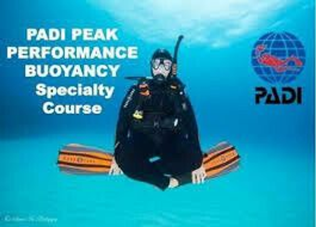 Cours PADI Peak Performance Buancy