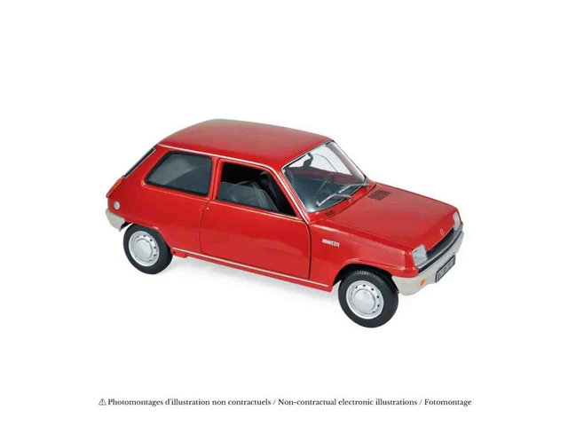 Renault 5 TL 1972 Rouge Norev 510541 H0