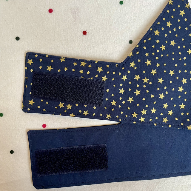 Navy Gold Stars Christmas Crown