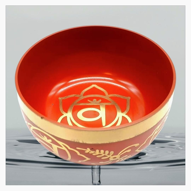 "2 Chakra Sacré" - Kit bol chantant aluminium 12 cm