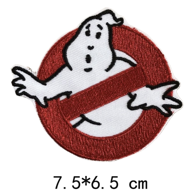 Ghostbusters No-Ghost Embroidered Patch (Iron On) SMALL