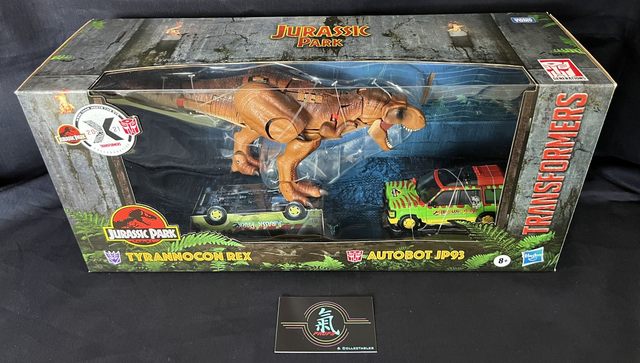 Jurassic Park Transformers Tyrannocon Rex + Autobot JP93 figure set *NEW*