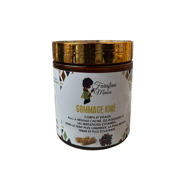 Gommage Kiné – Vétiver & Gowe | Exfoliant aux Plantes Naturelles d’Afrique de l’Ouest – 200g