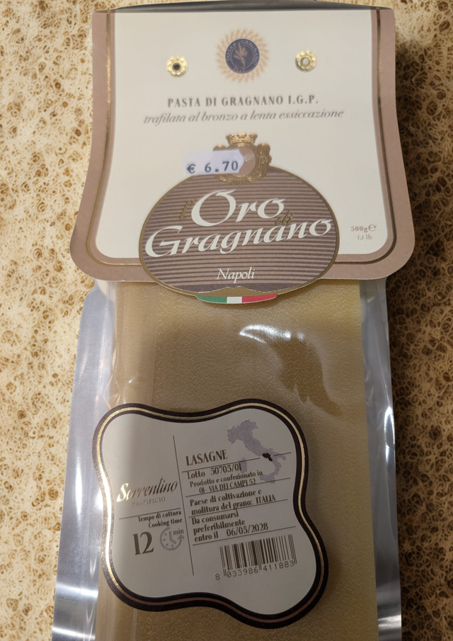 Lasagne Oro Di Gragnano