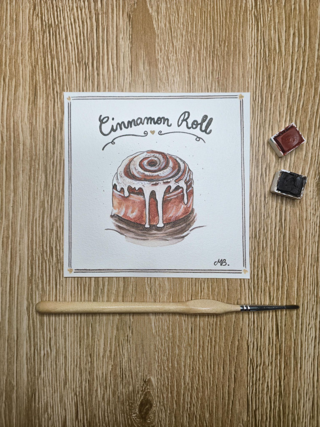 Affiche "Cinnamon Roll" 