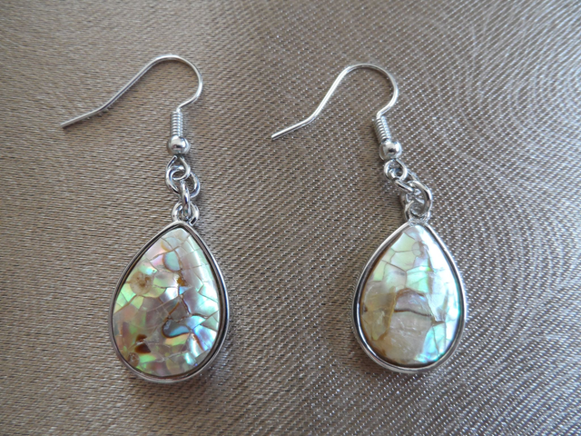 Boucles d'oreilles en Coquille d'Ormeau