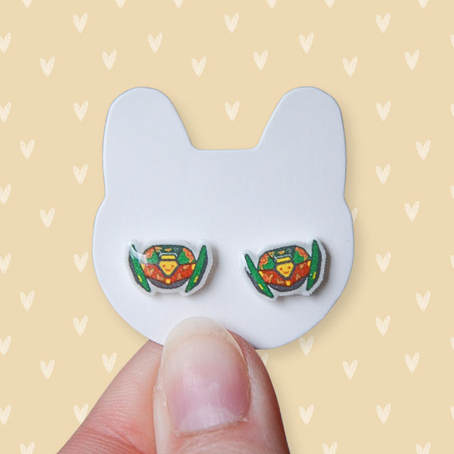 Boom bot stud earrings