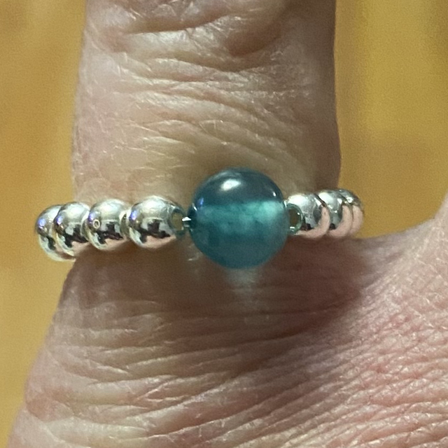 Hematite &amp; agate ring