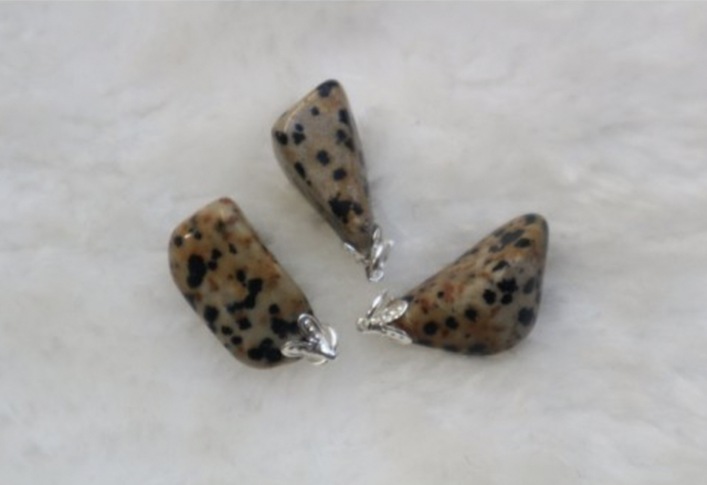 Pendentif Jaspe Dalmatien