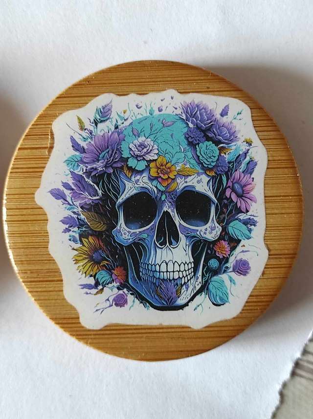 Décapsuleur Tête de mort magnétique frigo