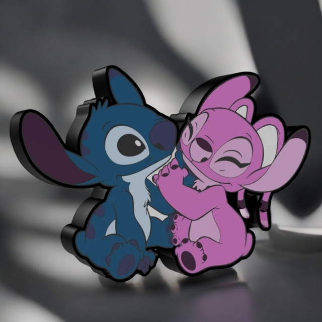 Lampe 3D LED Stitch & Angel - Disney Lilo & Stitch ! 