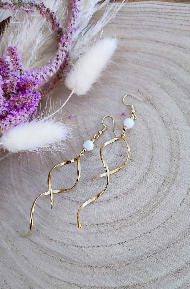 Boucles d'oreilles "Élégance" Nacre