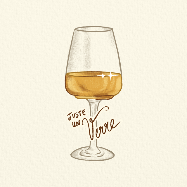 Juste un Verre de Vin Blanc