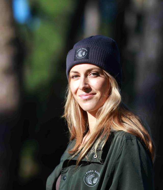 BONNET EN COTON BIO GRIS FONCÉ