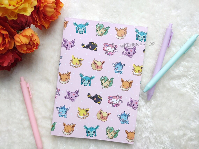 Cuaderno/Notebook Eeveelutions Pokemon