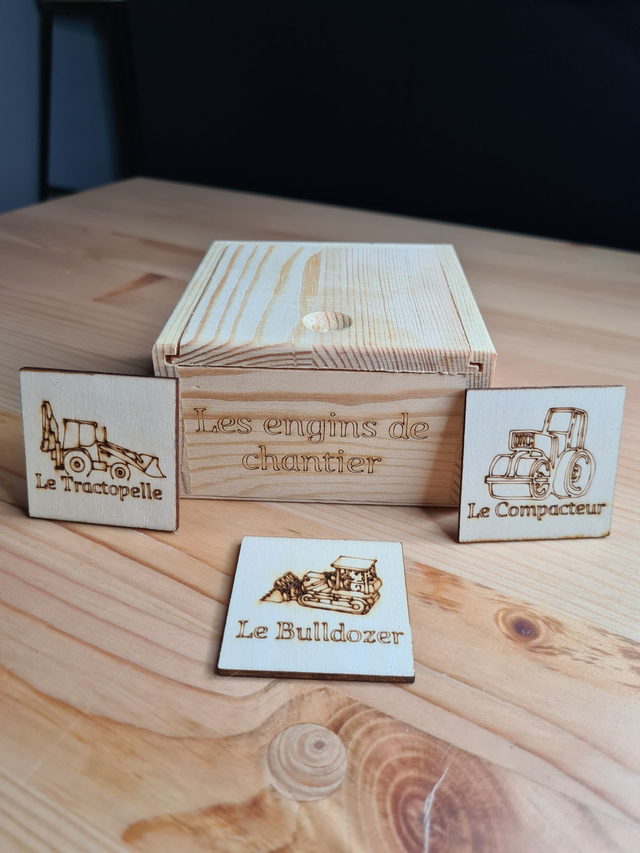 Jeu memory des engins de chantier