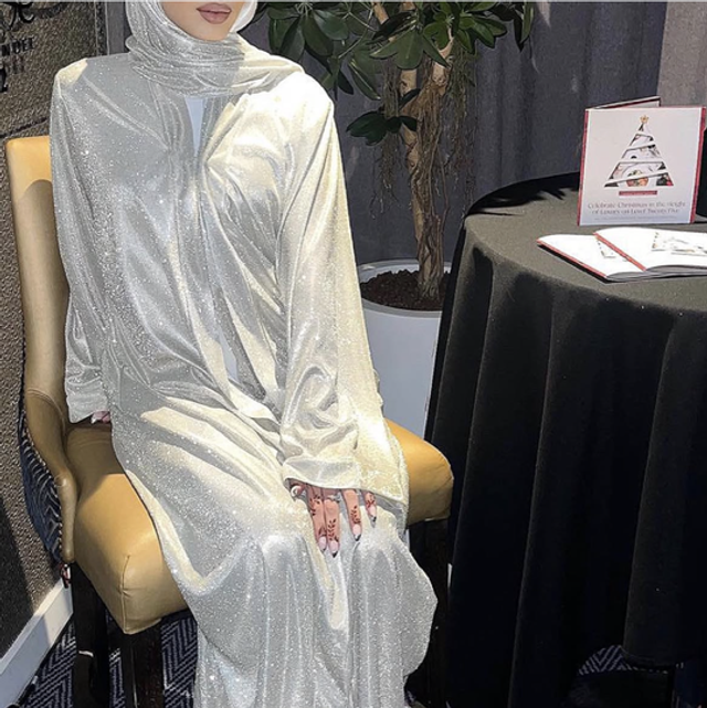 Moonlit Shimmer Abaya