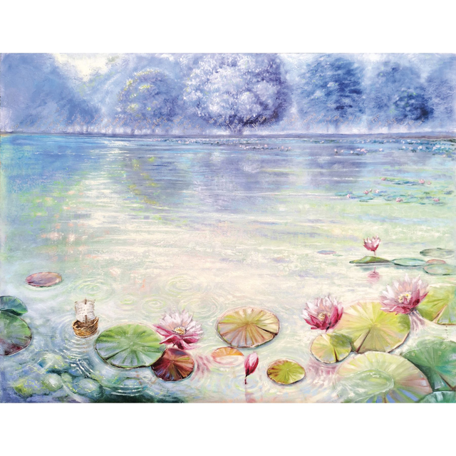 #a - 113 - Ninfee e barchetta