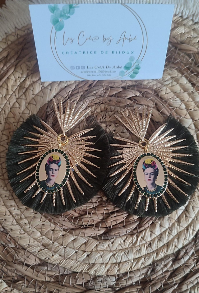 BO BIG BOHEME FRIDA GOLD / POMPONS KAKI 0001165