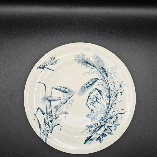 Lot de 6 assiettes à desserts 1900 Sarreguemines 