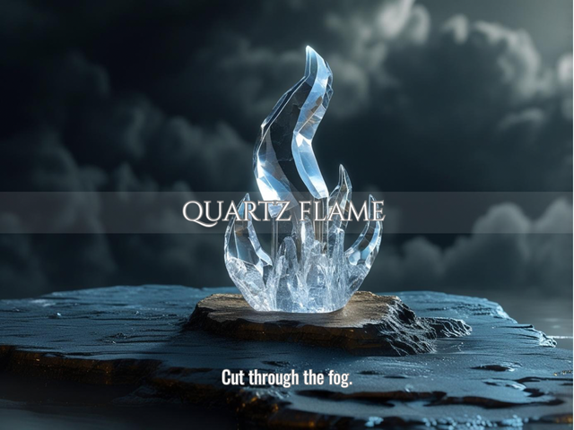 Quartz Flame | Crystallised Clarity, Energetic Block Clearing & Truth Restoration | Same Day Delivery